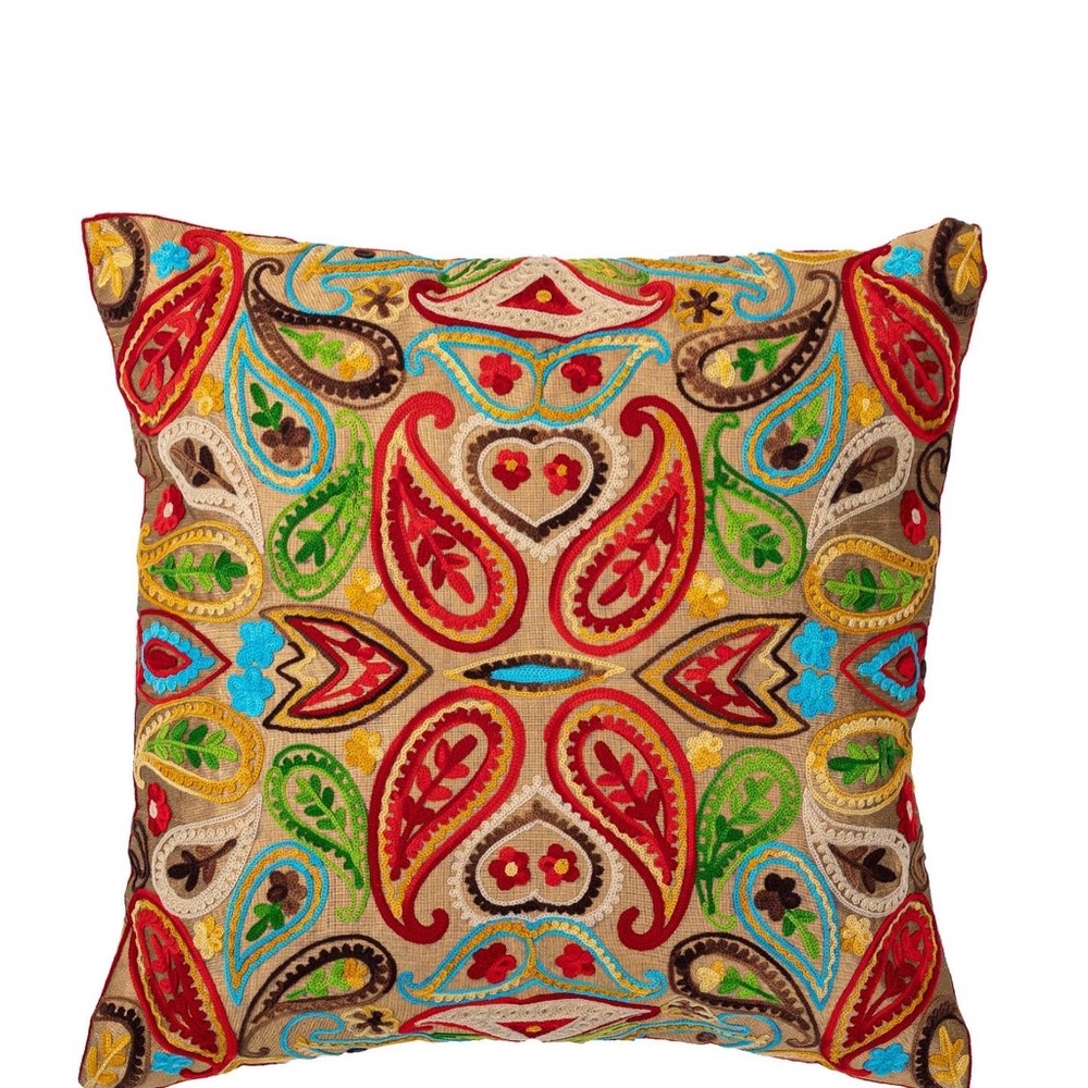 Boho tribal pillow cover